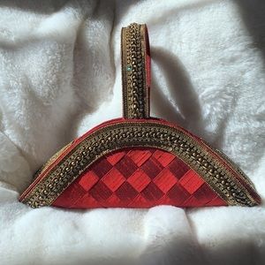 Gorgeous Red and Gold Handbag